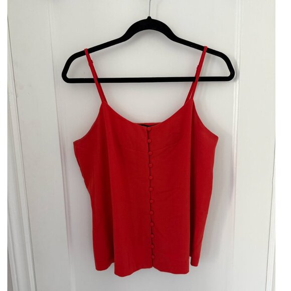 Kensie - Red Cami with Buttons - Size M - Picture 1 of 2